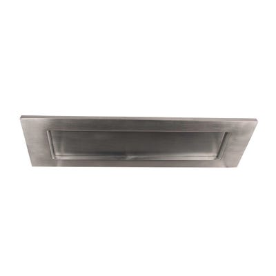 Sichern Victorian Sprung Letter Plate Satin Chrome 250 x 76mm