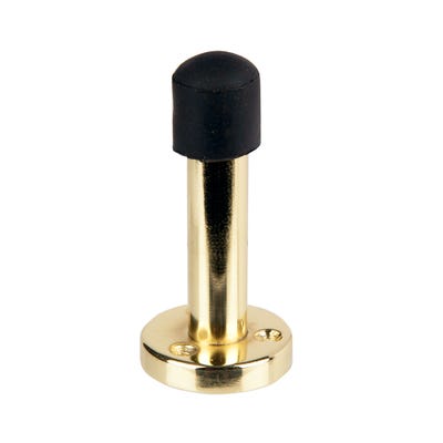 Projecting Door Stop 76mm Brass