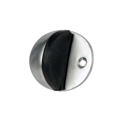 Oval Door Stop Satin Chrome