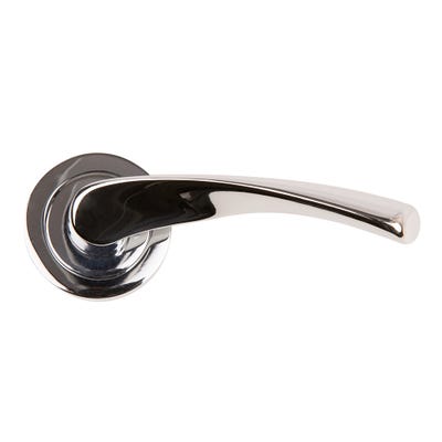 Stirling Round Rose Handle Polished Chrome Pair