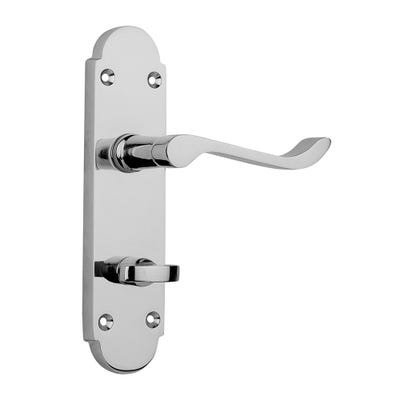 Carisbrooke Bathroom Handle Satin Chrome