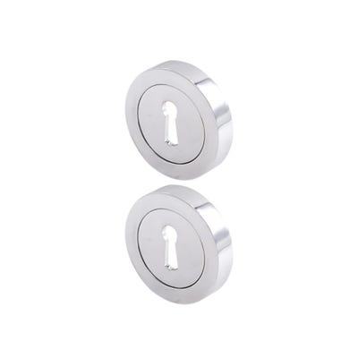 Keyhole Escutcheon 52mm Polished Chrome Pair