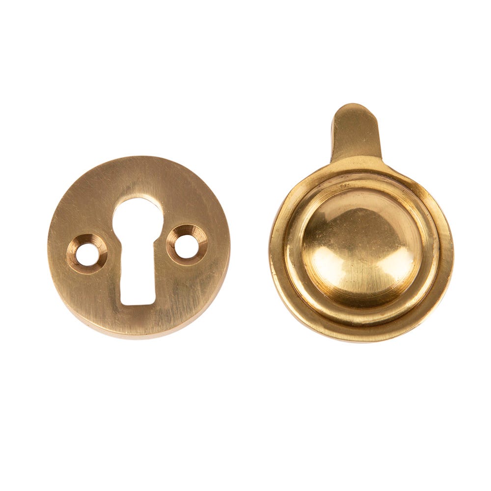 Covered And Open Escutcheon Front Door 32mm Brass Set