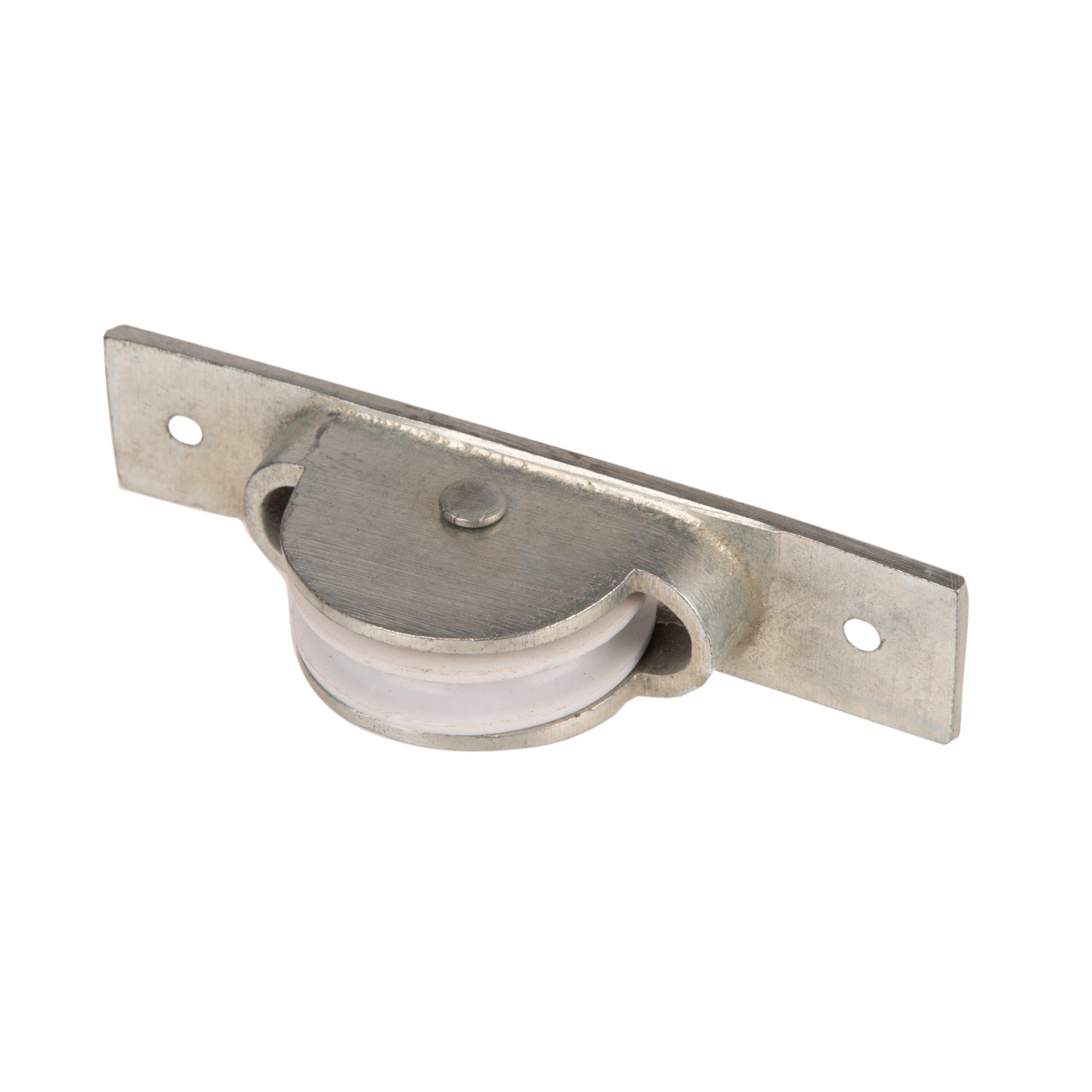 Sash Pulley Bright Zinc with Nylon Wheel