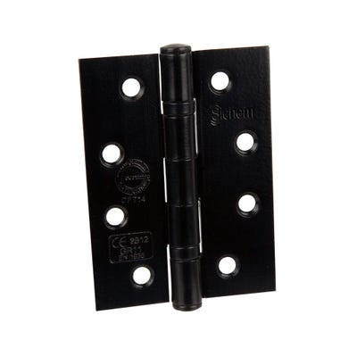 Ce11 Steel BB Hinges 100 x 76mm Matt Black Pair