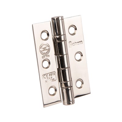 Ce7 Stainless Steel BB Hinges 76 x 51mm Polished Pair