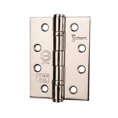 Ce13 Stainless Steel BB Hinges 100 x 76mm Polished Pair