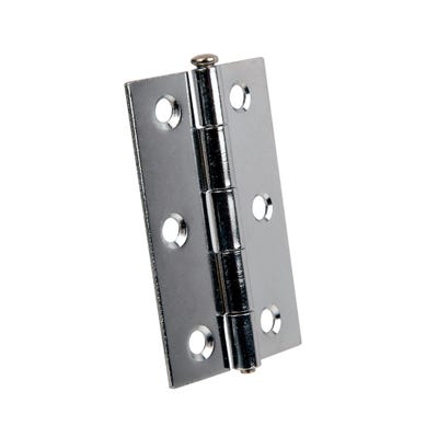 Loose Pin Butt Hinges 76mm Chrome Pair