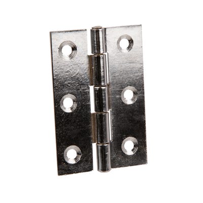 Light Butt Hinges 63mm Chrome Pair