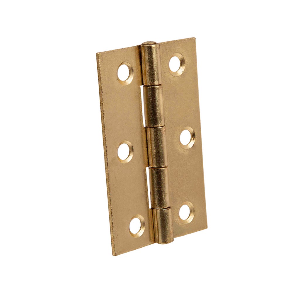 Light Butt Hinges 76mm Brass Pair