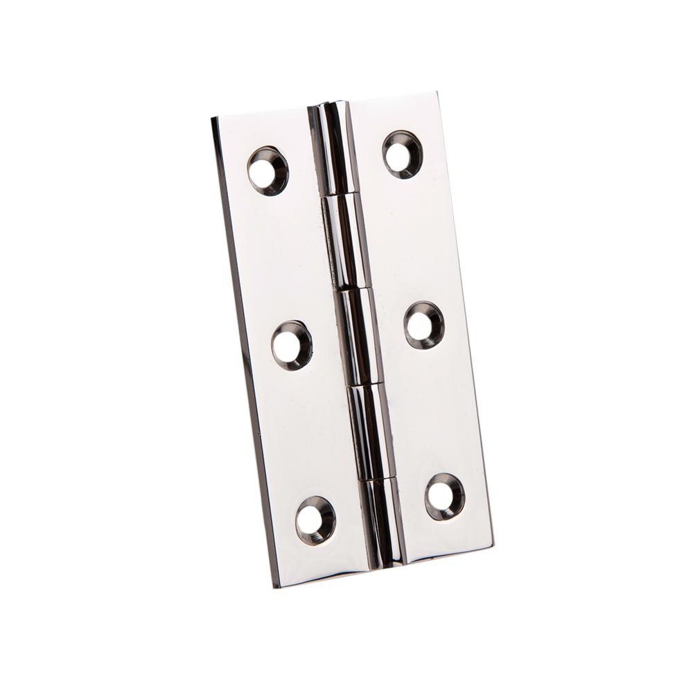 Solid Brass Butt Hinges 63mm Chrome