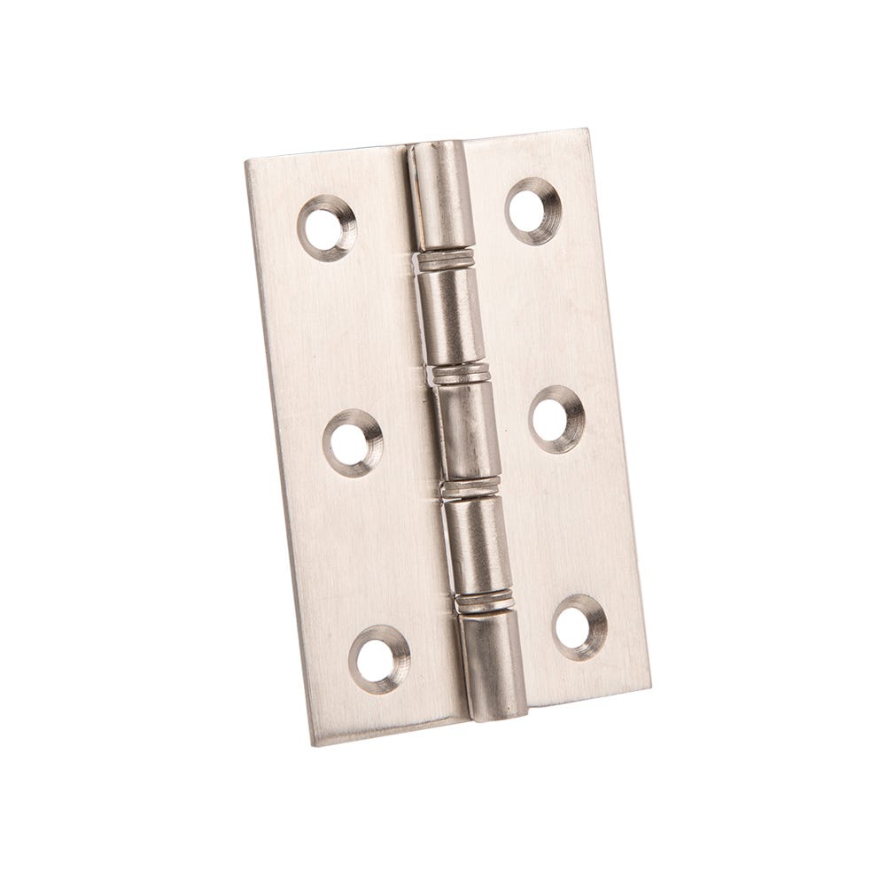 Stainless Steel Washered Butt Hinges 76 x 51mm Satin Chrome