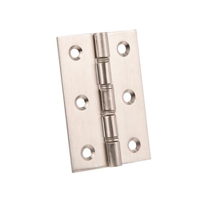 Stainless Steel Washered Butt Hinges 76 x 51mm Satin Chrome