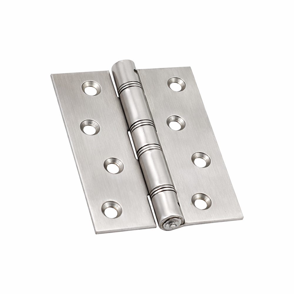 Stainless Steel Washered Butt Hinges 100 x 76mm Polished Chrome