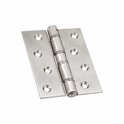 Stainless Steel Washered Butt Hinges 100 x 76mm Polished Chrome
