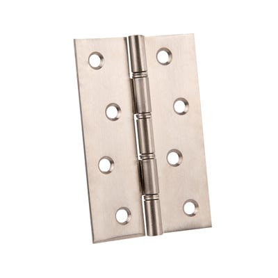 Stainless Steel Washer Butt Hinges 100 x 76mm Satin Chrome