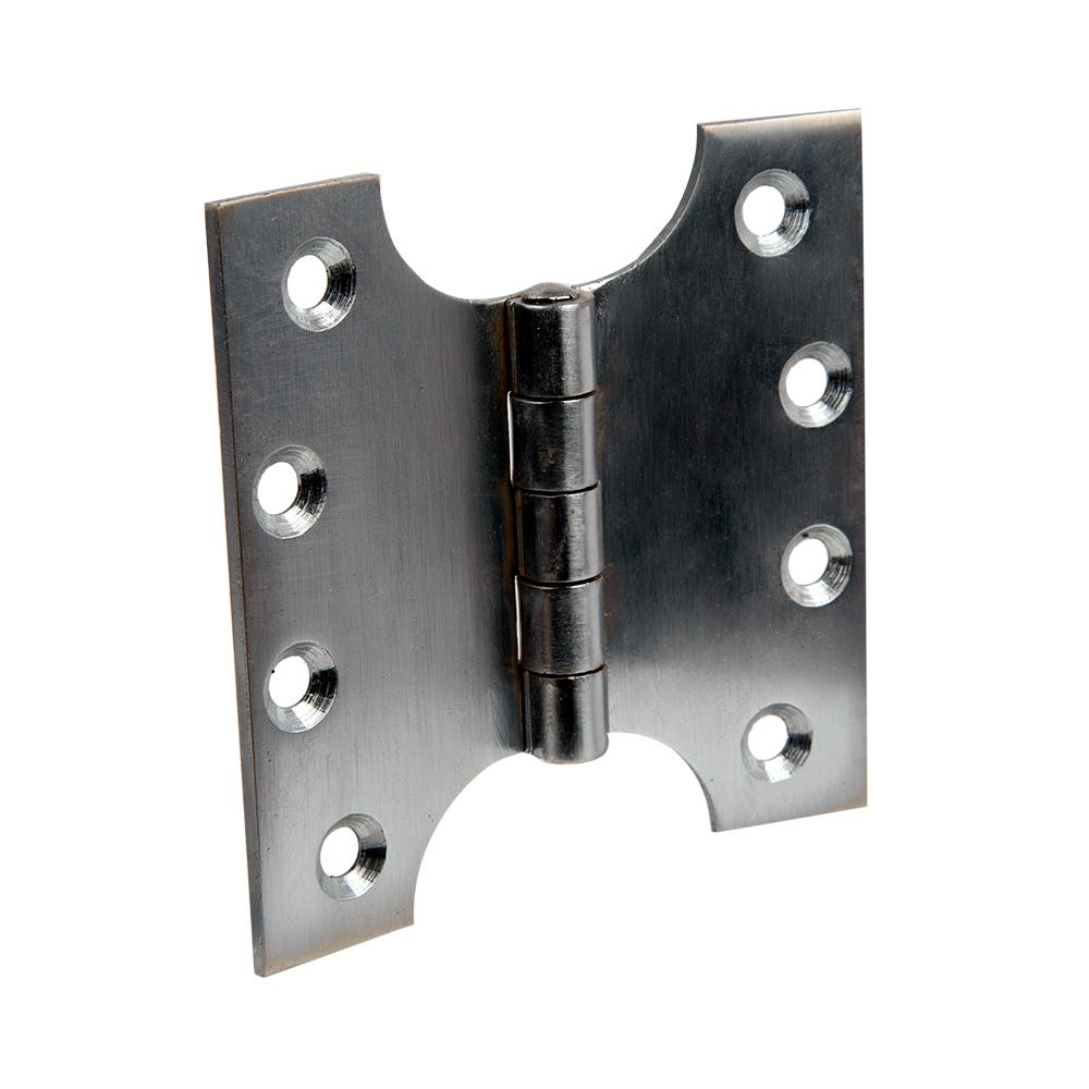 Parliament Hinge 100mm Satin Chrome Pack of 2