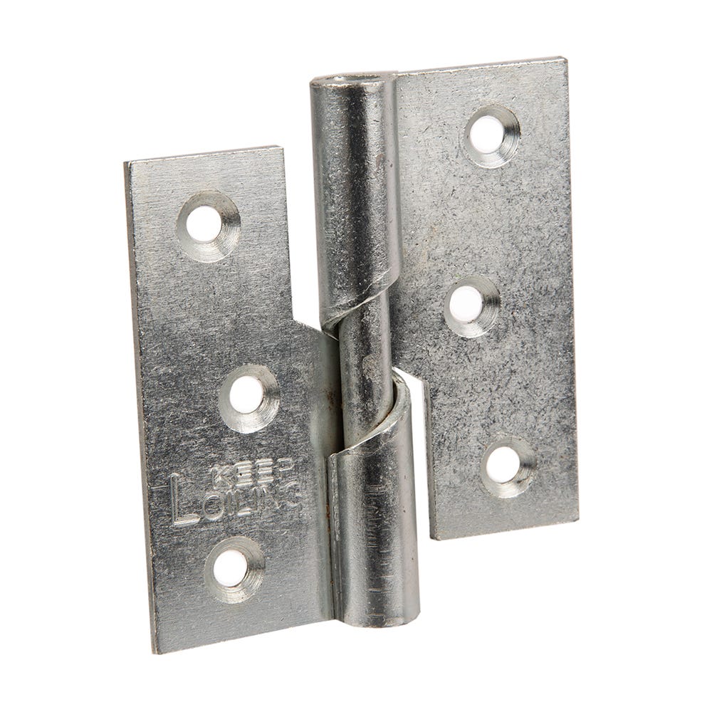 Rising Butt Hinge Left Hand 76mm Zinc Pair