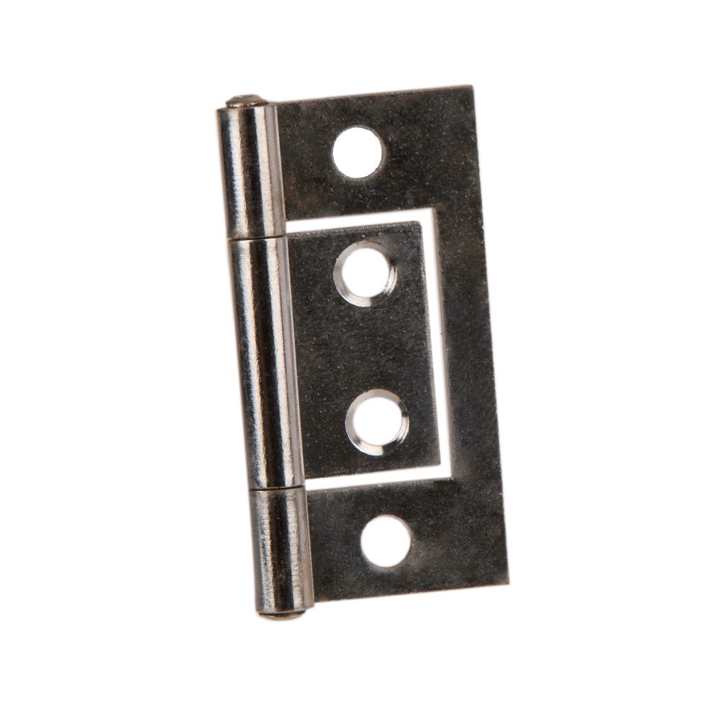 Flush Hinges 40mm Chrome Pair