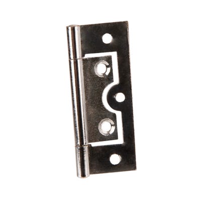 Flush Hinges 60mm Chrome Pair