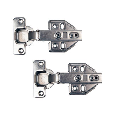 Sprung Clip On Cabinet Hinges 35mm Pair