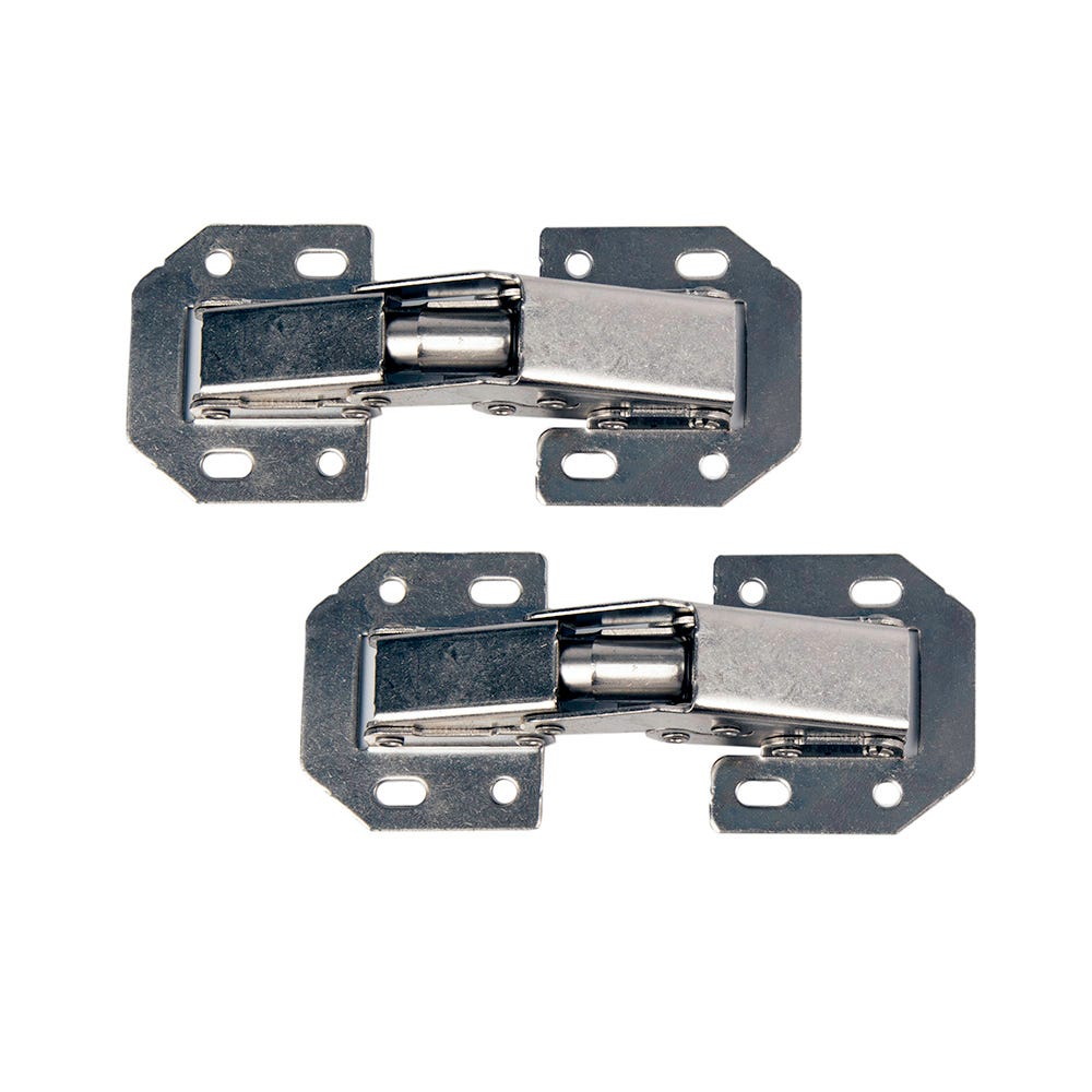 Easy Install Hinges Nickel Pair