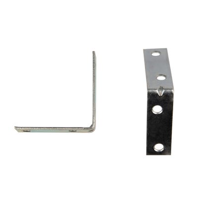L Bracket Corner Brace 50mm Bright Zinc Pack of 6