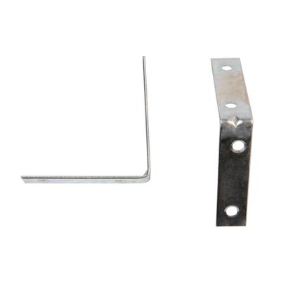 L Bracket Corner Brace 63mm Bright Zinc Pack of 6