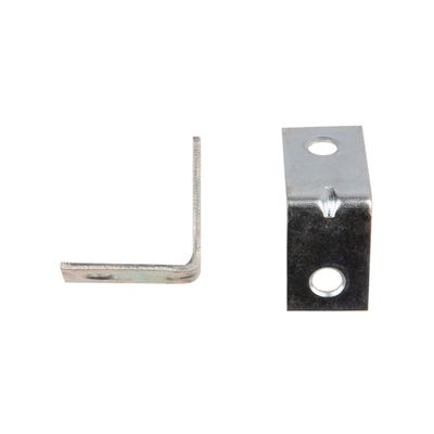 L Bracket Corner Brace 25mm Bright Zinc Pack of 20