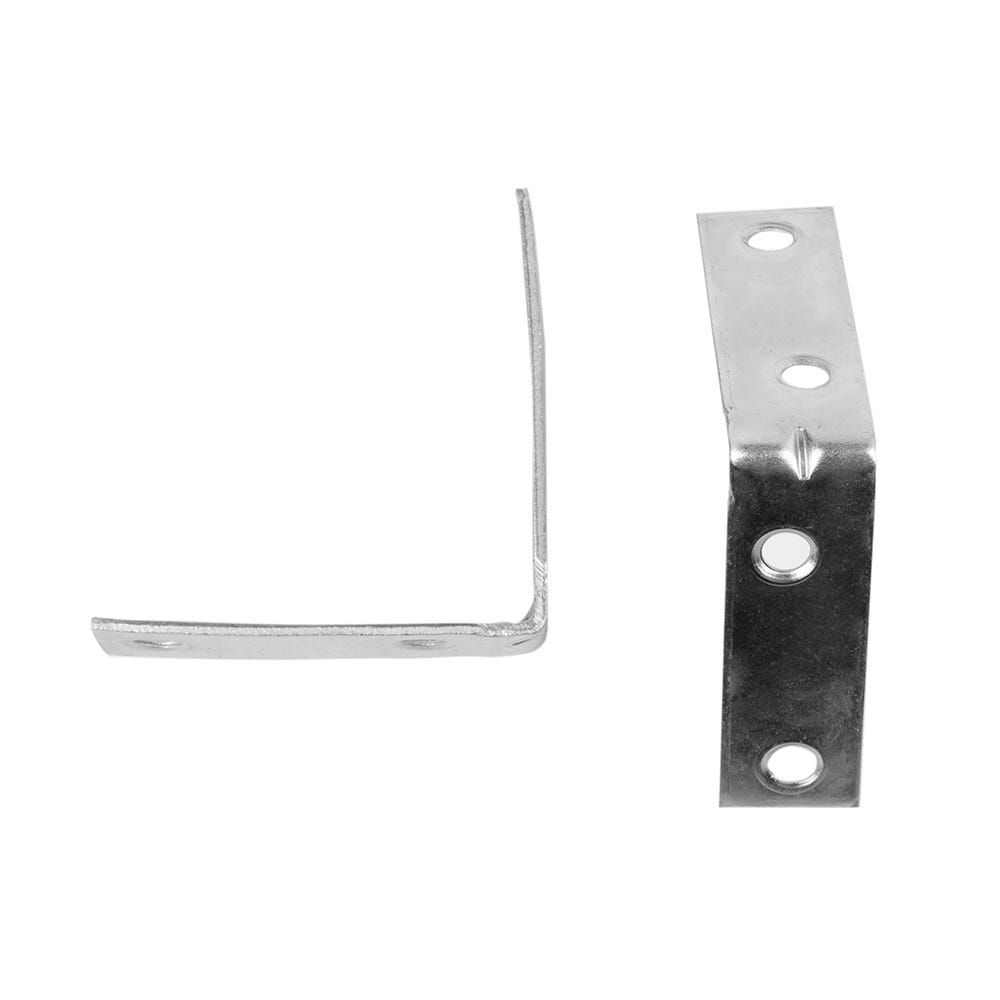 L Bracket Corner Brace 50mm Bright Zinc Pack of 20