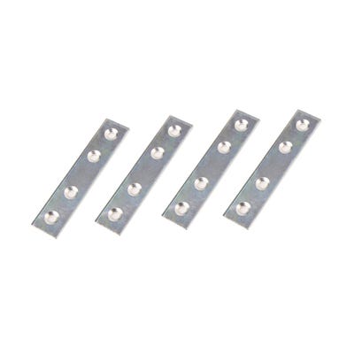Mending Plate 76mm Bright Zinc Pack of 4