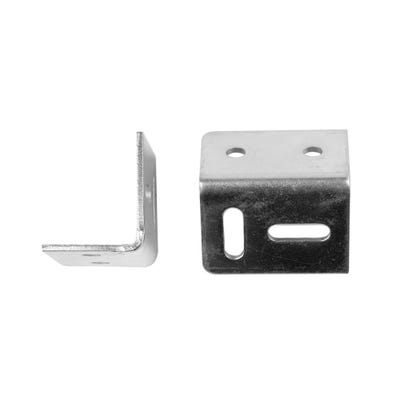 Stretcher Plate 40mm Bright Zinc Pack of 6