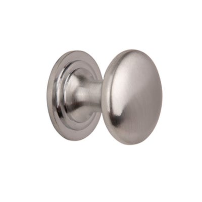 Cupboard Knobs 25mm Satin Chrome Pack of 2