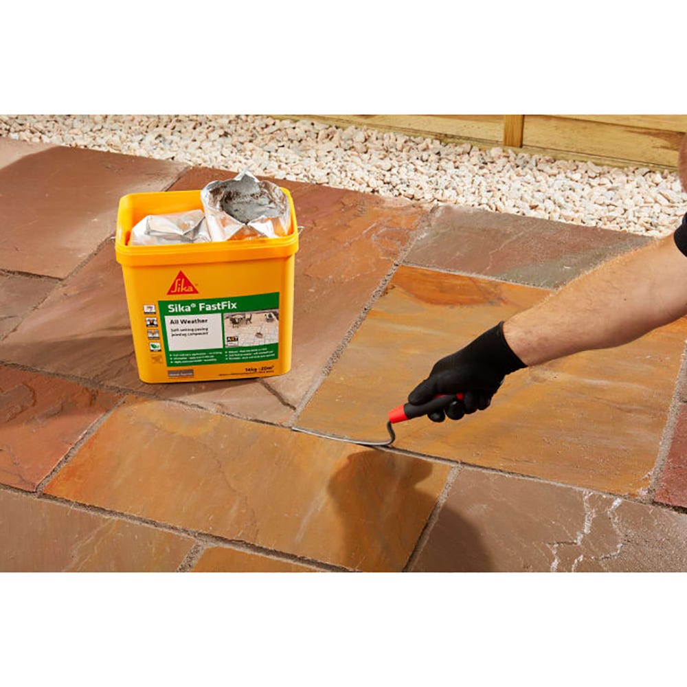 Sika FastFix All Weather Paving Jointing Compound Deep Grey 14kg