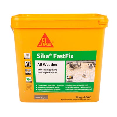Sika FastFix All Weather Paving Jointing Compound Deep Grey 14kg