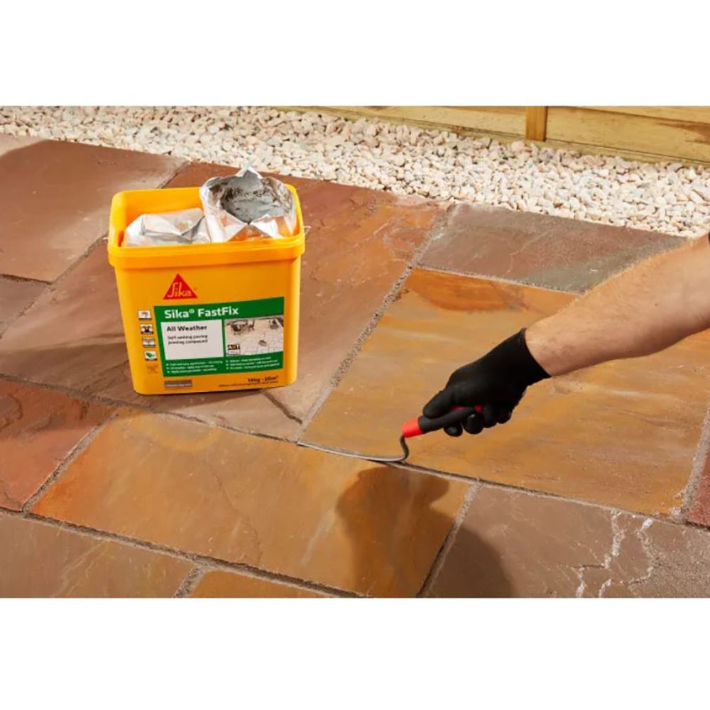 Sika FastFix All Weather Paving Jointing Compound Dark Buff 15kg