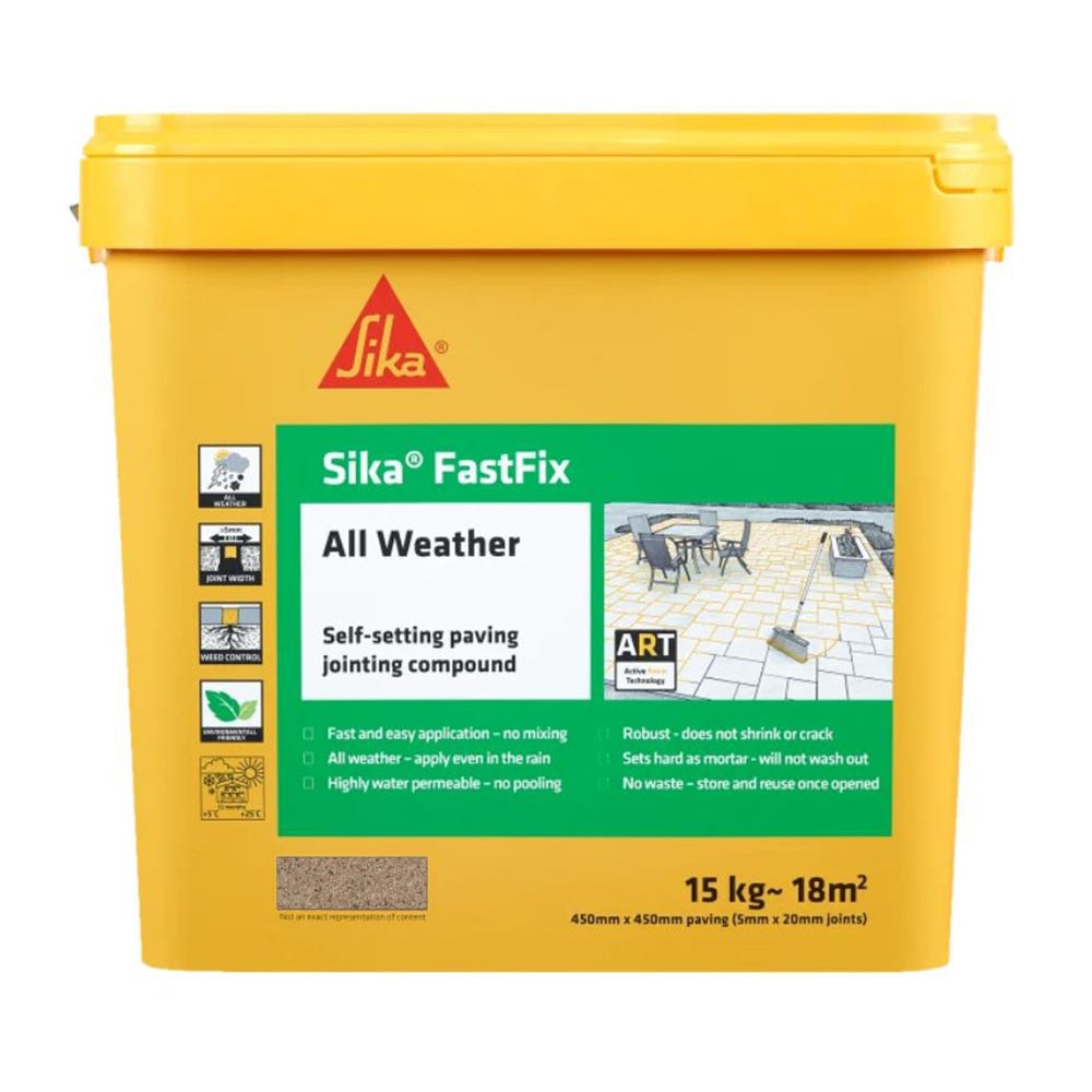 Sika FastFix All Weather Jointing Compound Dark Buff 15kg
