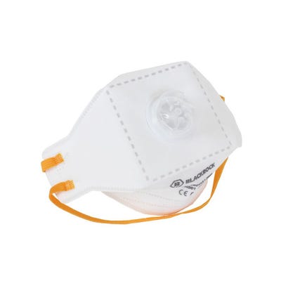 Blackrock FFP2 Fold Flat Valved Dust Mask Pack of 20