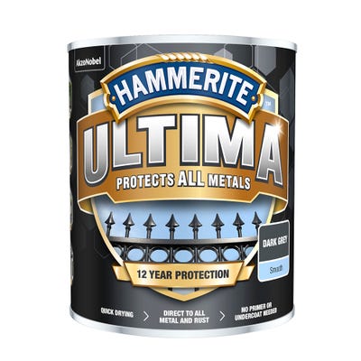 Hammerite Ultima Metal Smooth Dark Grey 750ml