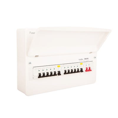 FuseBox 11 Way Loaded Consumer Unit 2 X Type A 80A RCD + 10 MCBs