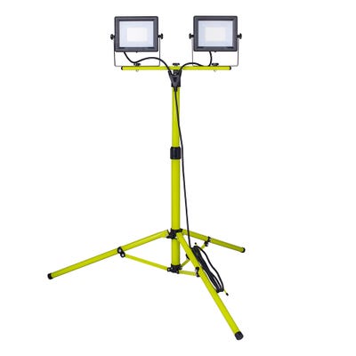 Luceco LED Eco Tripod Work Light 240V 2x50W EFLDTT50B50