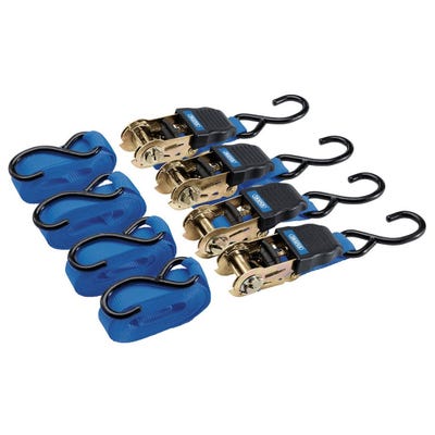 Draper Ratchet Tie Down Straps 4 Piece Set 92771