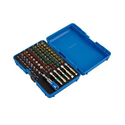 Draper Coloured Screwdriver Bit Set 60 Piece 82405