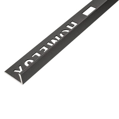 Homelux 10mm Straight Edge Carbon Metal Tile Trim 2.5m