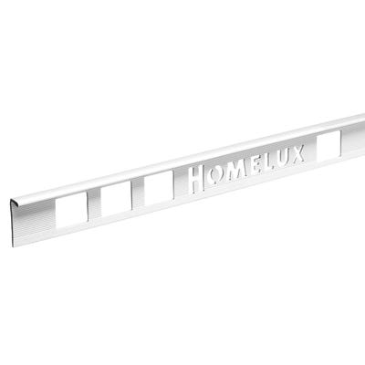 Homelux 12.5mm Straight Edge White PVC Tile Trim 2.5m