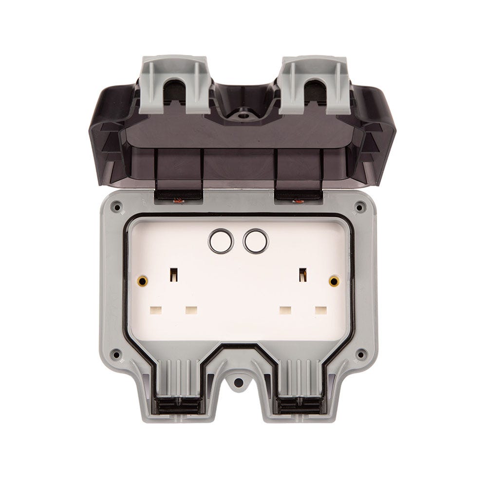 BG Smart 13A 2 Gang IP66 Weatherproof Switched Socket WP22/HC