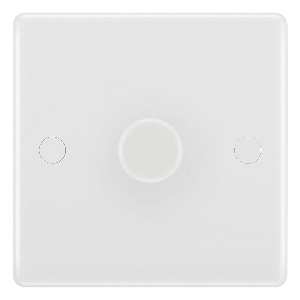BG 200W 1 Gang 2 Way Push Dimmer Switch White 881