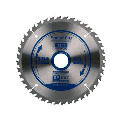 Speed Pro TCT Saw Blade General Purpose Cut 184mm x 30mm x 1.5mm 40T