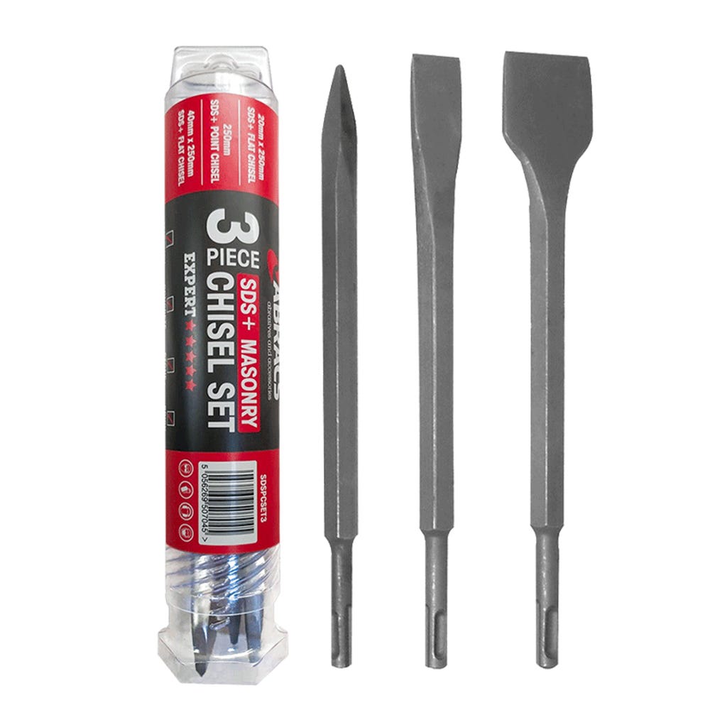 Speed Pro 3 Piece SDS Plus Masonry Chisel Set