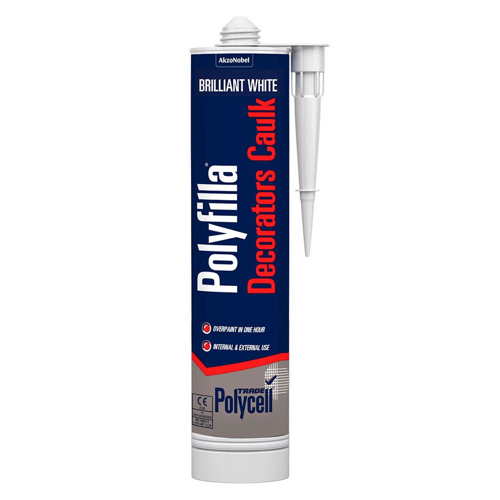 Polycell Trade Polyfilla Decorators Caulk White 380ml
